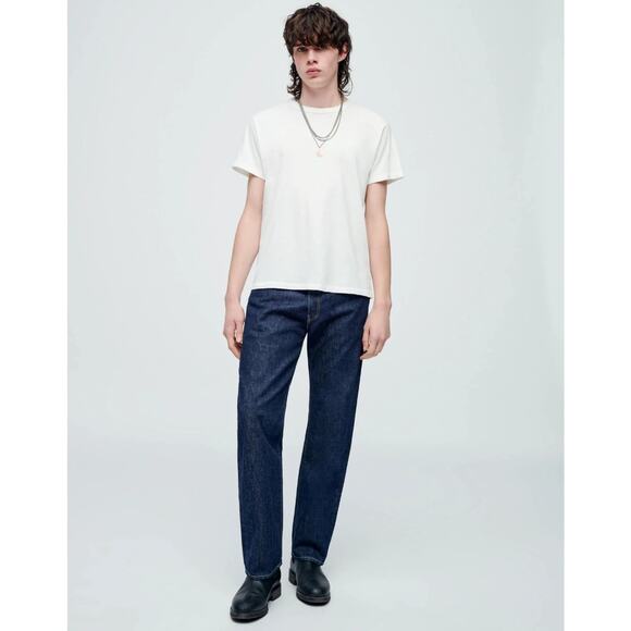 RE/DONE Size 34 Men's 50s Straight Rinse Wash $285 msrp Dark Blue Jeans G13-7